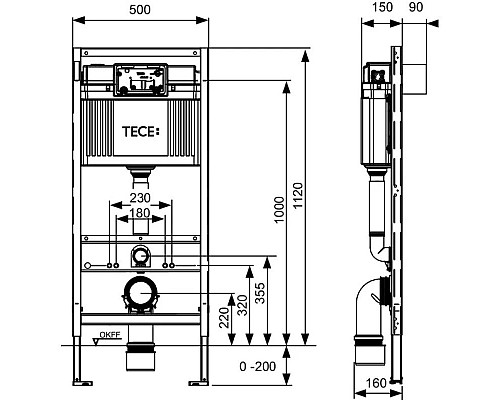 Купить Комплект подвесной унитаз Grossman GR-4477S + система инсталляции TECE 9300302 + 9240401 в магазине сантехники Santeh-Crystal.ru