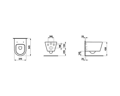 Заказать Комплект подвесной унитаз Laufen Kartell by Laufen 8.2033.6.000.000.1 + 8.9133.1.000.000.1 + система инсталляции TECE 9300302 + 9240401 в магазине сантехники Santeh-Crystal.ru