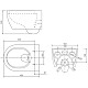 Купить Комплект подвесной унитаз SSWW NC2038 + система инсталляции TECE 9300302 + 9240401 в магазине сантехники Santeh-Crystal.ru