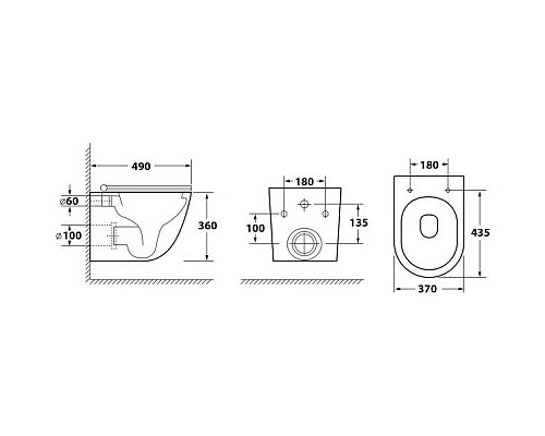 Купить Комплект подвесной унитаз OWL 1975 Vind OWLT190302 + система инсталляции Grohe 38721001 в магазине сантехники Santeh-Crystal.ru