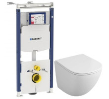 Комплект подвесной унитаз OWL 1975 Vind OWLT190302 + система инсталляции Geberit 111.362.00.5