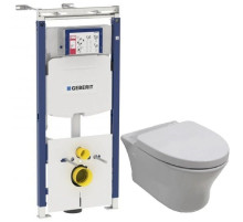 Комплект подвесной унитаз Noken Hotels N399999901 + N356330439 + система инсталляции Geberit 111.362.00.5