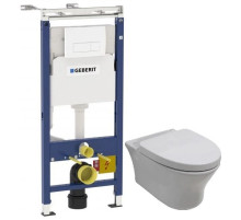 Комплект подвесной унитаз Noken Hotels N399999901 + N356330439 + система инсталляции Geberit 458.125.11.1