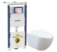 Комплект подвесной унитаз Creavit Free FE322-11CB00E-0000 + KC0903.02.0000E + система инсталляции Geberit 111.362.00.5