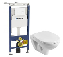 Комплект подвесной унитаз Santek Бореаль 1.WH30.1.977 + система инсталляции Geberit 458.125.11.1