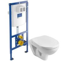 Комплект подвесной унитаз Santek Бореаль 1.WH30.1.977 + система инсталляции Villeroy & Boch 92246100