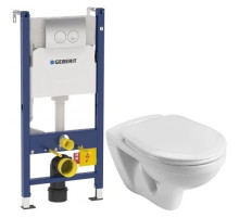 Комплект подвесной унитаз Santek Бореаль 1.WH30.2.205 + система инсталляции Geberit 458.124.21.1