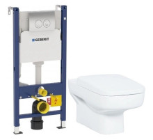 Комплект подвесной унитаз Creavit Sphinx SP320-11CB00E-0000 + KC1803.01.0000E + система инсталляции Geberit 458.124.21.1