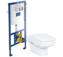 Комплект подвесной унитаз Creavit Sphinx SP320-11CB00E-0000 + KC1803.01.0000E + система инсталляции Villeroy & Boch 92246100