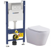 Комплект подвесной унитаз Esbano Clavel ESUPCLAVW + система инсталляции Geberit 458.124.21.1