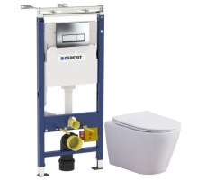 Комплект подвесной унитаз Esbano Clavel ESUPCLAVW + система инсталляции Geberit 458.125.21.1
