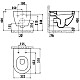 Приобрести Комплект подвесной унитаз Creavit Free FE320-11CB00E-0000 + KC0903.02.0000E + система инсталляции Villeroy & Boch 92246100 в магазине сантехники Santeh-Crystal.ru
