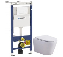 Комплект подвесной унитаз Esbano Clavel ESUPCLAVW + система инсталляции Geberit 458.125.11.1