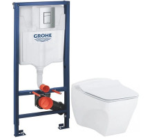 Комплект подвесной унитаз Creavit Bull BL320-11CB00E-0000 + KC0603.01.0000E + система инсталляции Grohe 38772001