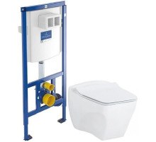 Комплект подвесной унитаз Creavit Bull BL320-11CB00E-0000 + KC0603.01.0000E + система инсталляции Villeroy & Boch 92246100