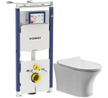 Комплект подвесной унитаз Orange C01-100W + система инсталляции Geberit 111.362.00.5