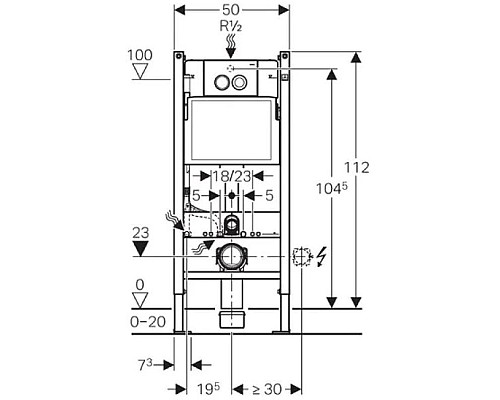 Заказать Комплект подвесной унитаз Am.Pm Spirit 2.0 C701700WH + C707857WH + система инсталляции Geberit 458.124.21.1 в магазине сантехники Santeh-Crystal.ru