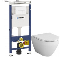 Комплект подвесной унитаз Am.Pm Spirit 2.0 C701700WH + C707857WH + система инсталляции Geberit 458.125.11.1