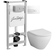 Комплект подвесной унитаз Am.Pm Spirit 2.0 C701700WH + C707857WH + система инсталляции Jacob Delafon E5504-NF + E4326-00