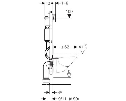 Купить Комплект подвесной унитаз BelBagno Amanda BB051CHR + BB051SC + система инсталляции Geberit 458.125.11.1 в магазине сантехники Santeh-Crystal.ru