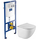 Комплект подвесной унитаз BelBagno Amanda BB051CHR + BB051SC + система инсталляции Villeroy & Boch 92246100