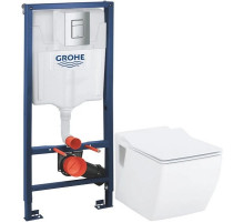 Комплект подвесной унитаз Creavit Trend TP324-11CB00E-0000 + KC2303.01.0000E + система инсталляции Grohe 38772001