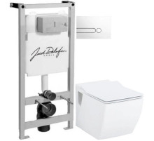 Комплект подвесной унитаз Creavit Trend TP324-11CB00E-0000 + KC2303.01.0000E + система инсталляции Jacob Delafon E5504-NF + E4326-00