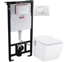 Комплект подвесной унитаз Creavit Trend TP324-11CB00E-0000 + KC2303.01.0000E + система инсталляции AlcaPlas AM101/11203:1RUSSETM70
