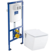 Комплект подвесной унитаз Creavit Trend TP324-11CB00E-0000 + KC2303.01.0000E + система инсталляции Villeroy & Boch 92246100