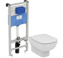 Комплект подвесной унитаз T386001 + T318101 + система инсталляции R020467 Ideal Standard Prosys Esedra AquaBlade T386401