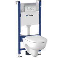 Комплект подвесной унитаз 203050000 + 573025000 + система инсталляции 458.124.21.1 Geberit Renova 500.124.21.R