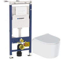 Комплект подвесной унитаз IDDIS Stone STORDSEI25 + система инсталляции Geberit 458.125.11.1