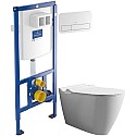 Комплект подвесной унитаз Bien Mineral MNKA052N1VP0W3000 + система инсталляции Villeroy & Boch 92246100 + 92249068