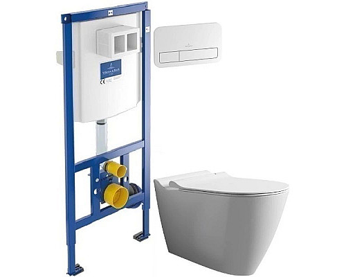 Купить Комплект подвесной унитаз Bien Mineral MNKA052N1VP0W3000 + система инсталляции Villeroy & Boch 92246100 + 92249068 в магазине сантехники Santeh-Crystal.ru