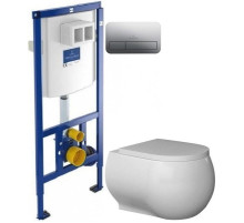 Комплект подвесной унитаз Bien Flash FLKA052N1VP0W3000 + система инсталляции Villeroy & Boch 92246100 + 92249061