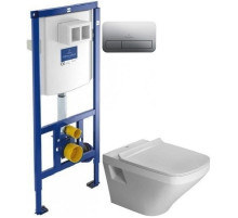 Комплект подвесной унитаз Duravit Durastyle 2536090000 + 0063790000 + система инсталляции Villeroy & Boch 92246100 + 92249061