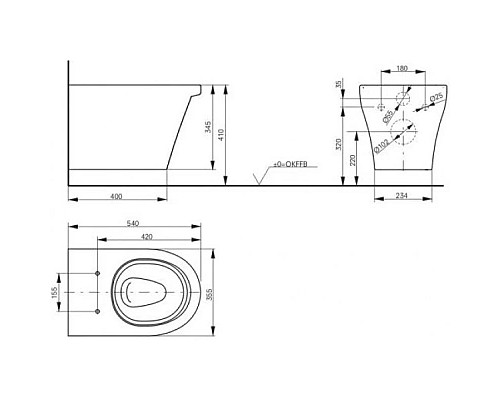 Заказать Комплект подвесной унитаз Toto CF CW132Y#NW1 + VC130 + система инсталляции Villeroy & Boch 92246100 + 92249068 в магазине сантехники Santeh-Crystal.ru