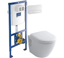 Комплект подвесной унитаз Toto NC CW762Y + VC100N + система инсталляции Villeroy & Boch 92246100 + 92249068