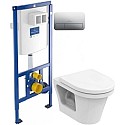 Комплект подвесной унитаз Toto CF CW132Y#NW1 + VC130 + система инсталляции Villeroy & Boch 92246100 + 92249061