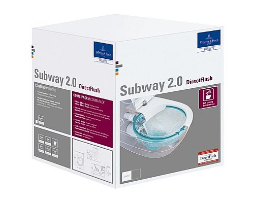 Купить Комплект подвесной унитаз Villeroy & Boch Subway 2.0 5614R2R1 + система инсталляции Villeroy & Boch 92246100 + 92249061 в магазине сантехники Santeh-Crystal.ru