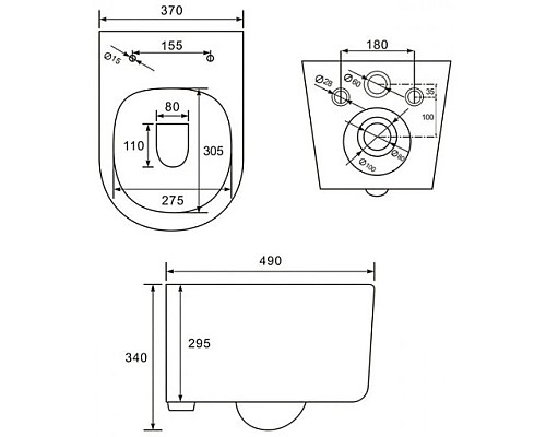 Заказать Комплект подвесной унитаз IDDIS Stone STORDSEI25W + система инсталляции Villeroy & Boch 92246100 + 92249068 в магазине сантехники Santeh-Crystal.ru