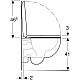 Заказать Комплект подвесной унитаз 500.803.00.1 + система инсталляции 458.122.11.1 Geberit Renova Compact 500.122.TC.R в магазине сантехники Santeh-Crystal.ru