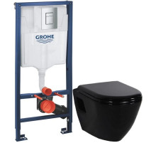 Комплект подвесной унитаз Creavit Terra TP325-11SI00E-0000 + KC0103.03.1300E + система инсталляции Grohe 38772001