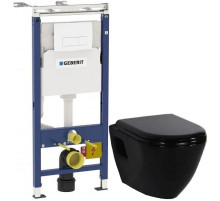 Комплект подвесной унитаз Creavit Terra TP325-11SI00E-0000 + KC0103.03.1300E + система инсталляции Geberit 458.125.11.1
