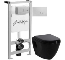 Комплект подвесной унитаз Creavit Terra TP325-11SI00E-0000 + KC0103.03.1300E + система инсталляции Jacob Delafon E5504-NF + E4326-CP