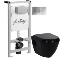 Комплект подвесной унитаз Creavit Terra TP325-11SI00E-0000 + KC0103.03.1300E + система инсталляции Jacob Delafon E5504-NF + E4316-CP
