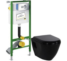 Комплект подвесной унитаз Creavit Terra TP325-11SI00E-0000 + KC0103.03.1300E + система инсталляции Viega