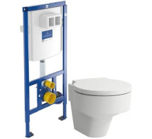 Комплект подвесной унитаз Laufen Val 8.2028.1.000.000.1 + 8.9428.1.000.000.1 + система инсталляции Villeroy & Boch 92246100