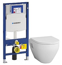 Комплект подвесной унитаз Am.Pm Spirit 2.0 C701738WH + C707857WH + система инсталляции Geberit 111.300.00.5