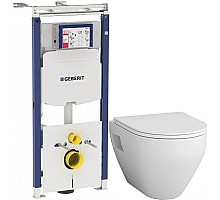 Комплект подвесной унитаз Am.Pm Spirit 2.0 C701738WH + C707857WH + система инсталляции Geberit 111.362.00.5